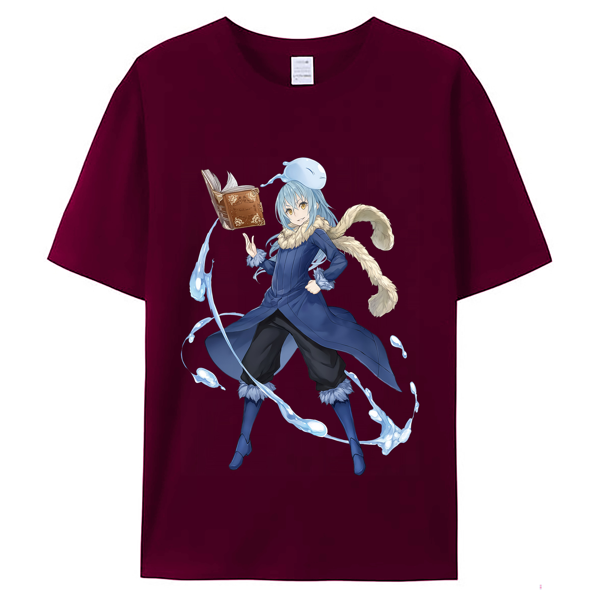 （画像用） 転スラ Regarding Reincarnated to Slime レディースカジュアルプリントTシャツ（綿100％）